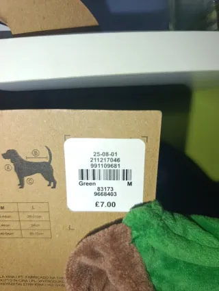 Disfraz Perro Árbol Navidad Talla M