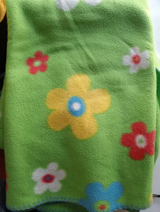 Manta infantil flores