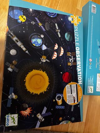 Puzzle Djeco Espacio. 200 piezas +6 años