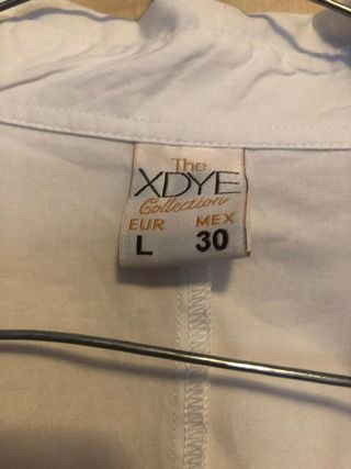 Camisa blanca de algodón Talla L