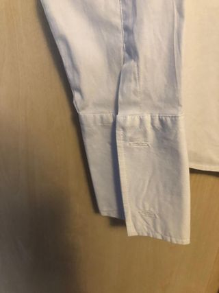 Camisa blanca de algodón Talla L