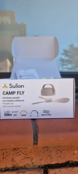 Ventilador portátil Sulion CAMP FLY con luz