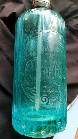 Lote 2 Sifones Olot, Verde y Azul de Colección.
