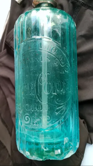 Lote 2 Sifones Olot, Verde y Azul de Colección.