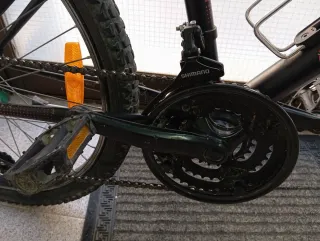 Bicicleta BTWIN Rockrider 24 Negra/Naranja