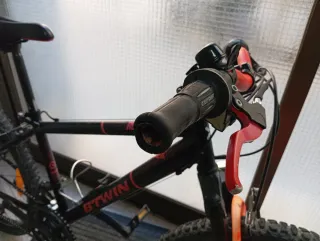 Bicicleta BTWIN Rockrider 24 Negra/Naranja