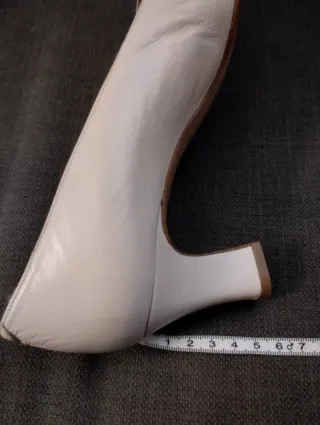 Pascual Román Zapatos de Piel Bicolor Tacón Cómodo