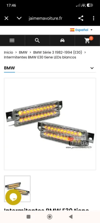 Intermitentes BMW Serie 3 E30 led Delanteros