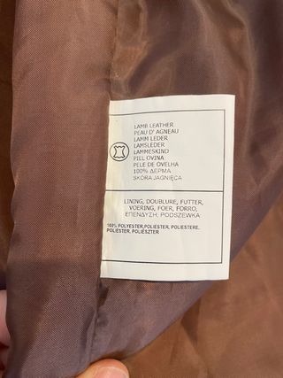 Chaqueta de cuero WAY marrón