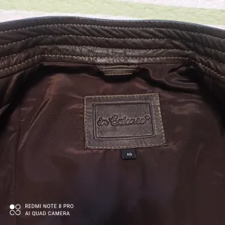 Cazadora cuero ovino marrón nueva