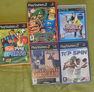 Pack 5 Juegos PS2/PS3: Deportes y Familiar