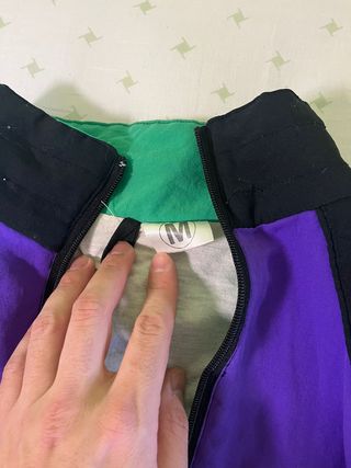 Chaqueta Vintage Morada y Verde Retro 90s