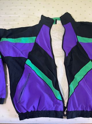 Chaqueta Vintage Morada y Verde Retro 90s