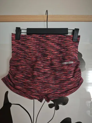Shorts/ leggins Prozis jaspeado rosa y rojo
