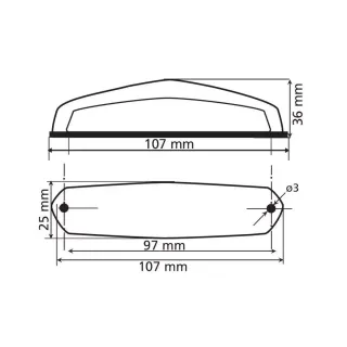 Faro Trasero LED moto LAMPA HIROX – Nuevo