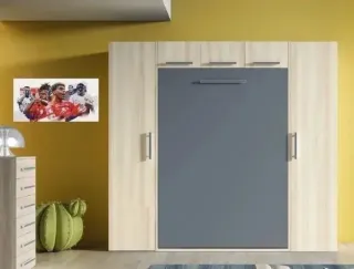 CAMA ABATIBLE CON ARMARIOS YBN.