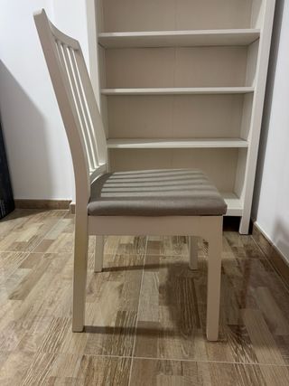 4 Sillas Ikea Ekedalen Blanco/Gris