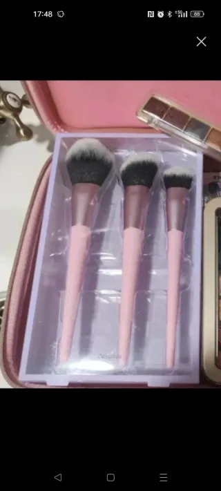 Set de 3 brochas de maquillaje