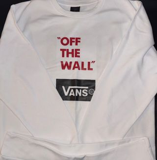 Sudadera Vans Off The Wall Blanca