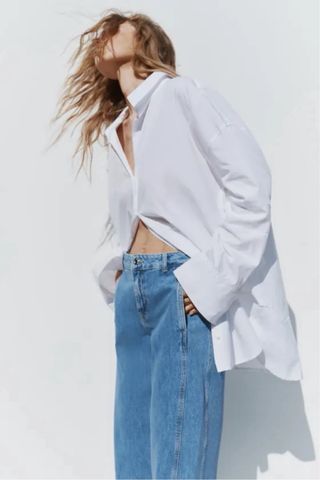 Jeans ZARA tiro alto talla M