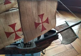 Modellino veliero 3 alberi Caravella Santa Maria