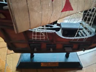 Modellino veliero 3 alberi Caravella Santa Maria