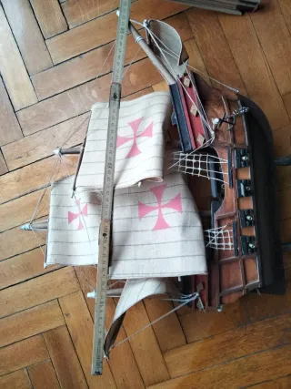 Modellino veliero 3 alberi Caravella Santa Maria