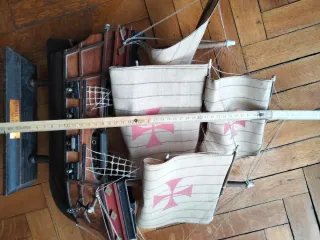 Modellino veliero 3 alberi Caravella Santa Maria