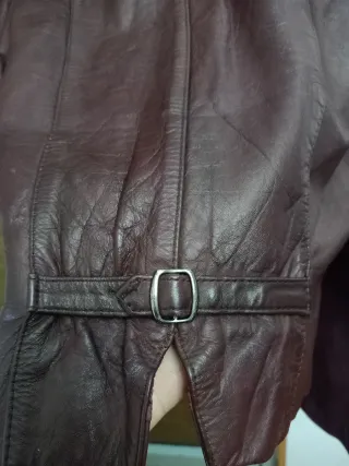 Chaqueta de cuero vintage Talla S