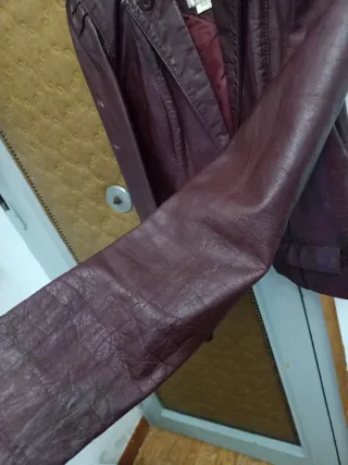 Chaqueta de cuero vintage Talla S