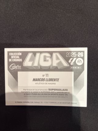 Carta Fútbol Marcos Llorente ATM