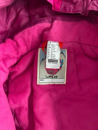 Mono de esquí Decathlon talla 3 años