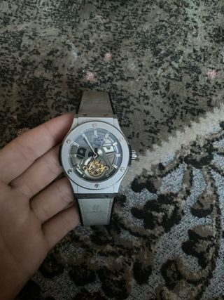 Reloj Hublot Gris Esqueleto