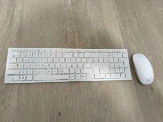 Teclado y Ratón HP Inalámbricos Blancos
