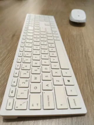 Teclado y Ratón HP Inalámbricos Blancos