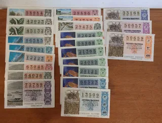 Lote 211 Décimos Lotería Nacional 1978.