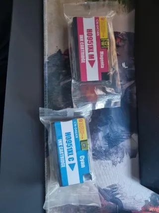 2 cartuchos tinta HP H0951XL Magenta y Cyan
