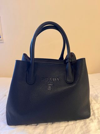 Bolso Negro Piel Texturizada