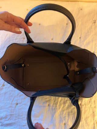 Bolso Negro Piel Texturizada