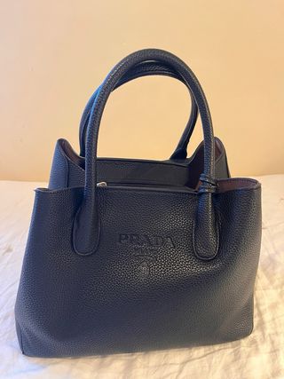 Bolso Negro Piel Texturizada