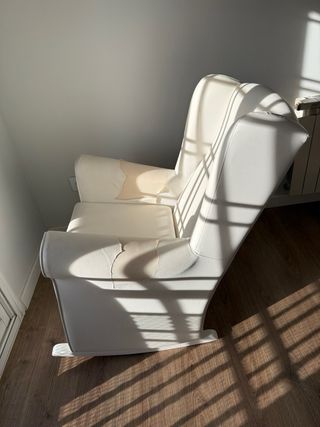 Sillón blanco polipiel