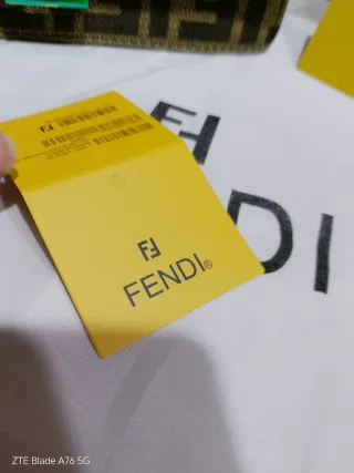 Borsa Fendi monogram marrone e oro