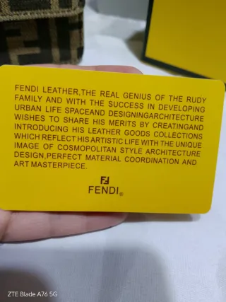 Borsa Fendi monogram marrone e oro