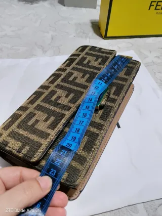 Borsa Fendi monogram marrone e oro