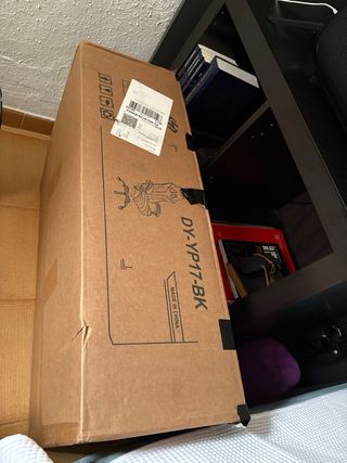 Sedia da Gaming per Scrivania Nero e Bianco