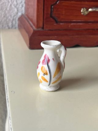 Lote 4 Mini Jarritas Barro Pintadas