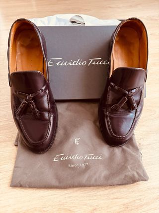 Emidio Tucci Mocasines Marrones con Borlas