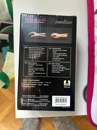 Ratón vertical  Perixx PERIMICE-513 Ratón USB