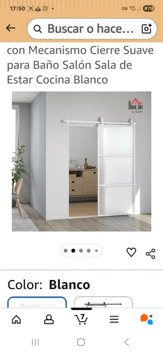 Puerta Corredera Cristal 91,4x205,2 cm