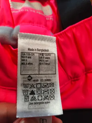 Pantalón esquí niña Decathlon T.6